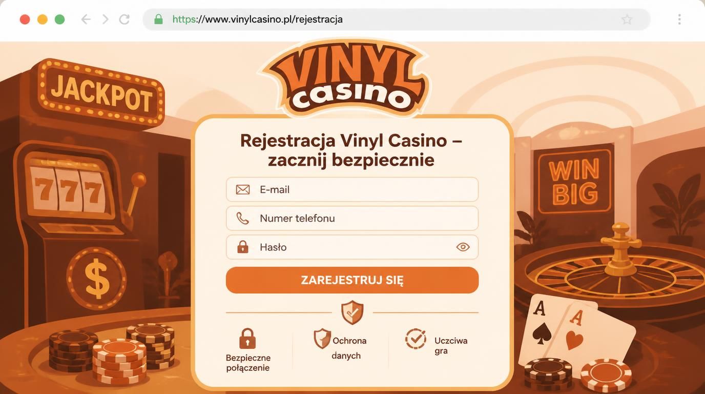 Interfejs rejestracji z zabezpieczeniami i formularzem zgodnym z motywem strony